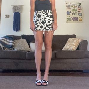 Princess polly cow print skirt